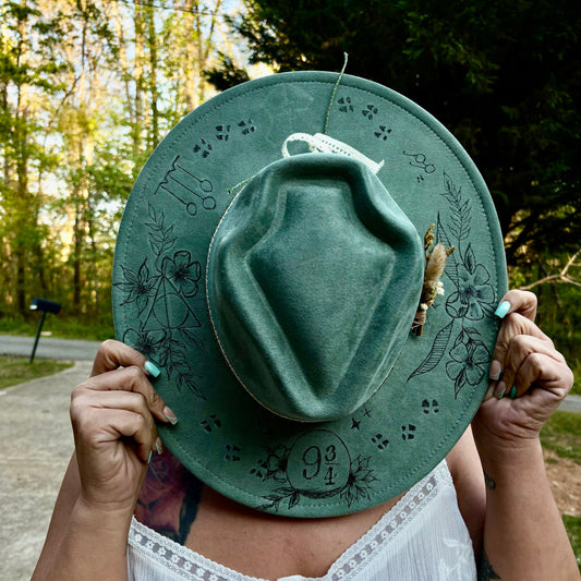 Harry Potter inspired custom cowgirl hat