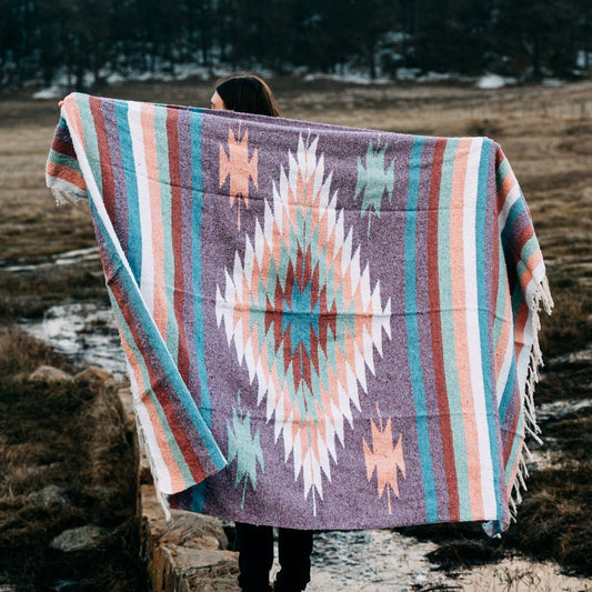 West Path - Purple Pastel Aztec Diamond