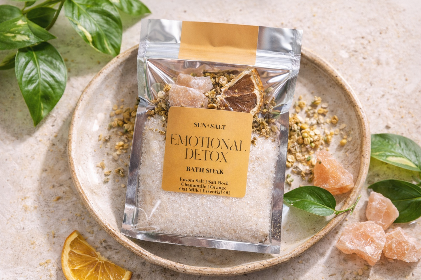 Lux&Lou - Emotional Detox Bath Soak Single Use | Spa Day | Bath Salt