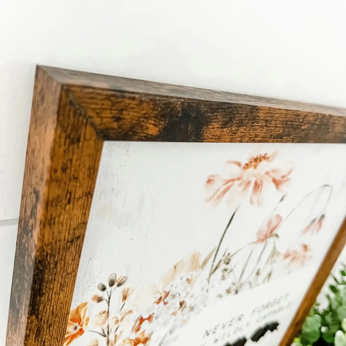 WillowBee Signs & Designs - Wildly Capable Floral Sign: 11x14 Inches