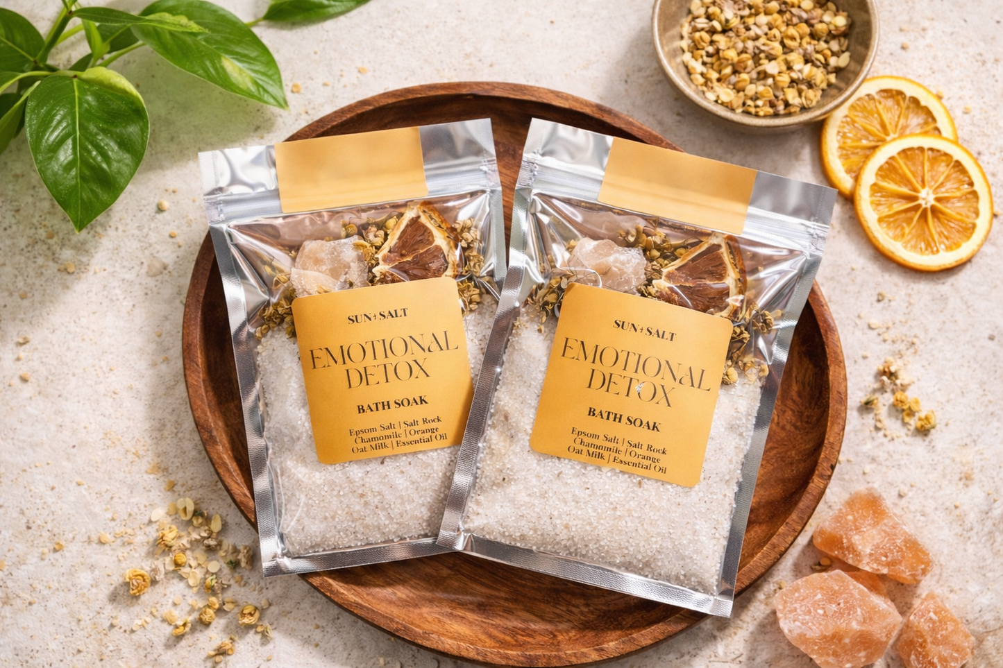 Lux&Lou - Emotional Detox Bath Soak Single Use | Spa Day | Bath Salt