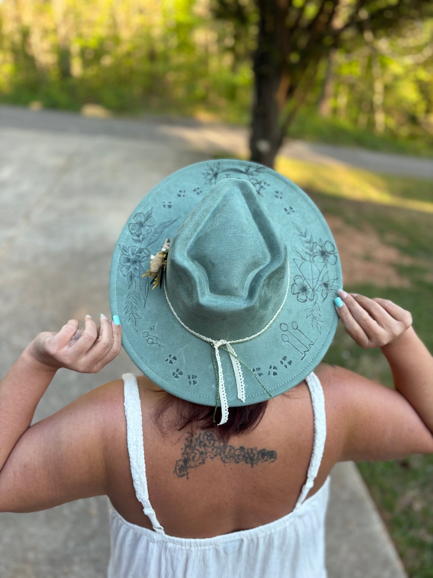 Harry Potter inspired custom cowgirl hat