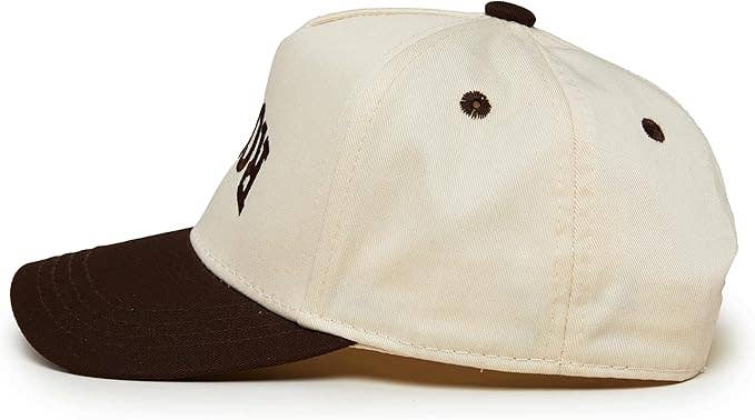 Kids/Baby 2-Tone Cap: Rowdy Upside Down - Brown/Beige: X-Small (0-12 Months)