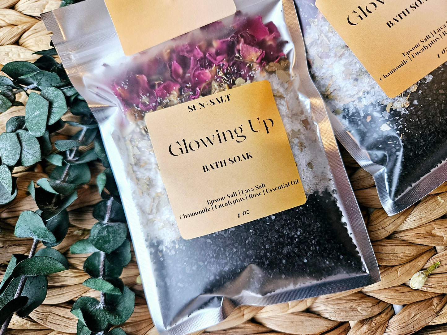 Lux&Lou - Glowing Up Bath Salt - Bath Soak - Single Use