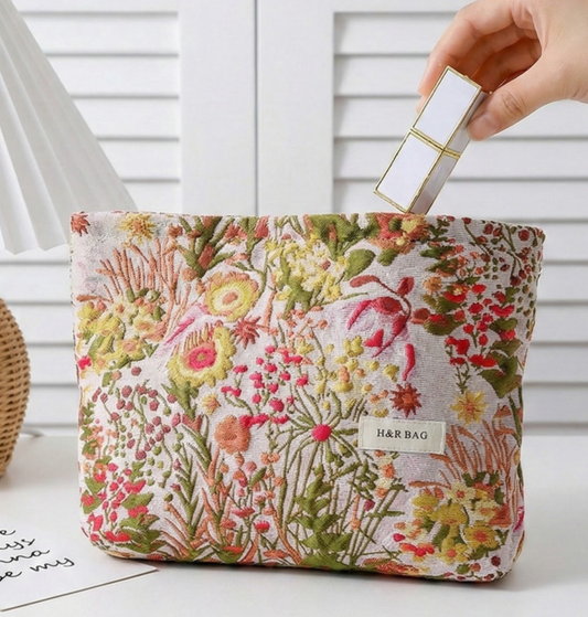 Juniper Tide - Wildflower Meadow Cosmetic Pouch