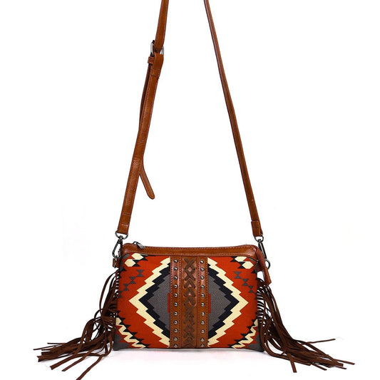Fringe Aztec Western Crossbody Bag