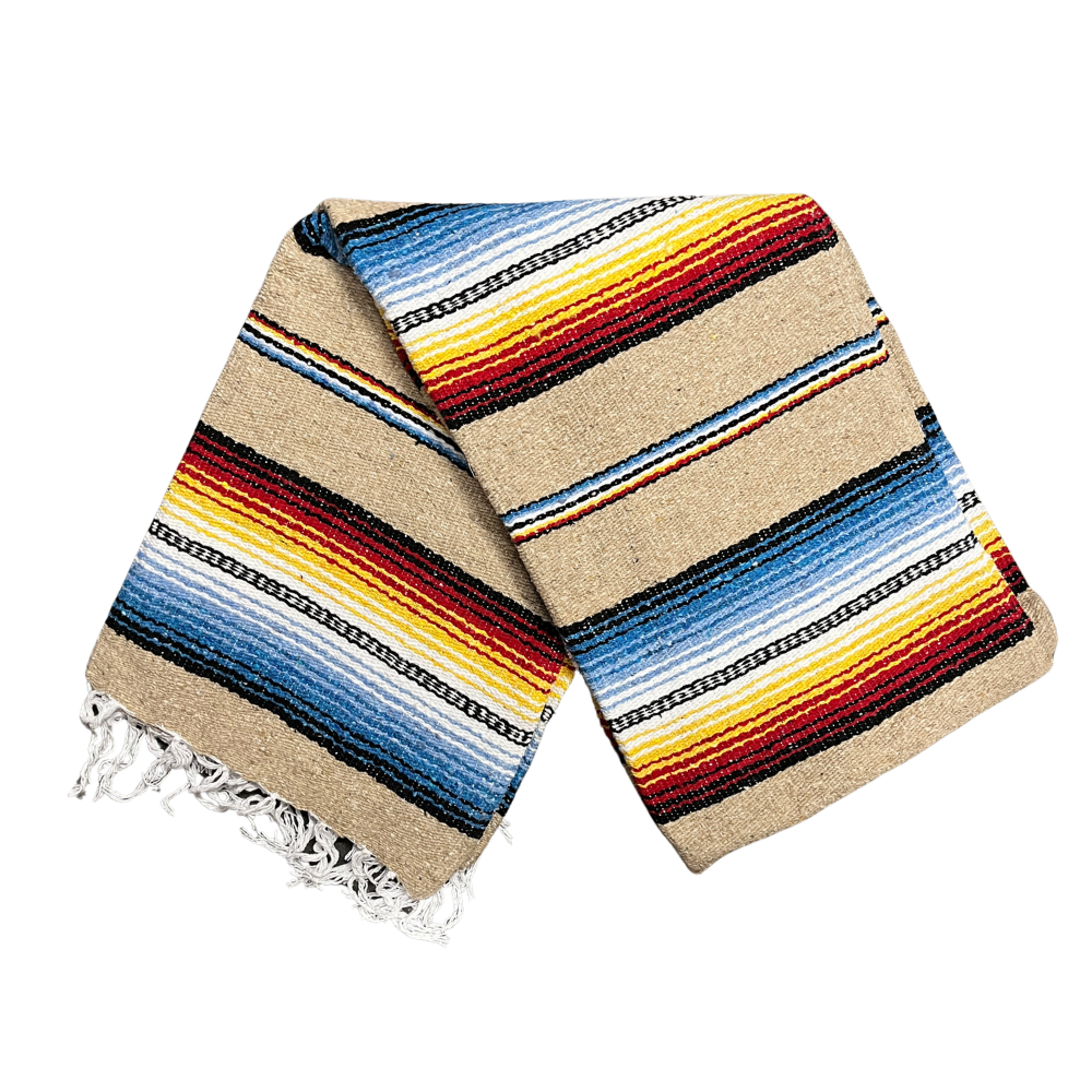 West Path - Authentic Mexican Blanket - Mojave Sunset | Sarape Throw