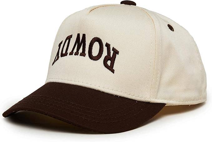 Kids/Baby 2-Tone Cap: Rowdy Upside Down - Brown/Beige: X-Small (0-12 Months)